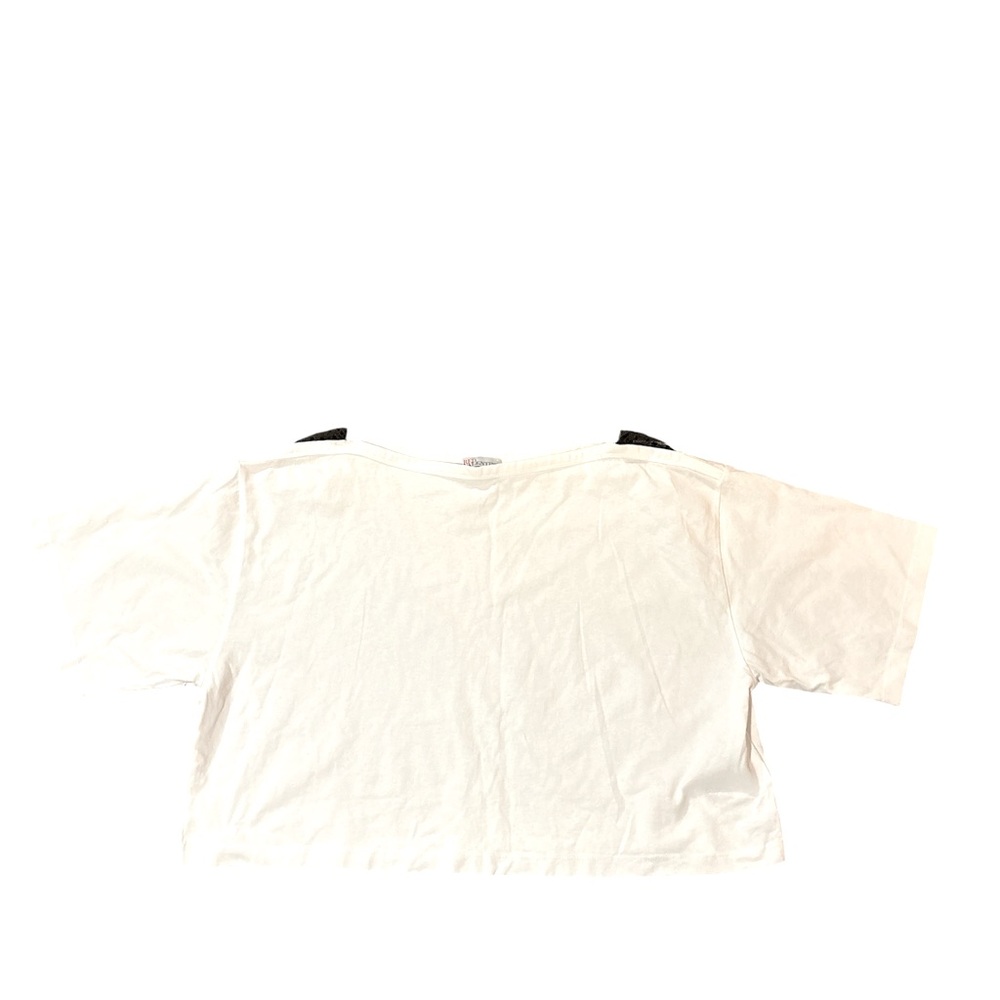 Red Valentino white short sleeve blouse top side medium